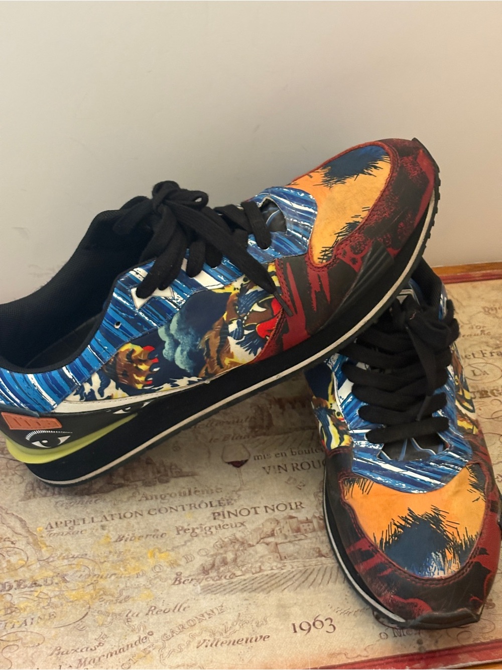 Kenzo Running H14 Crazy 1 Multi-Color Printed Sneakers EU 43